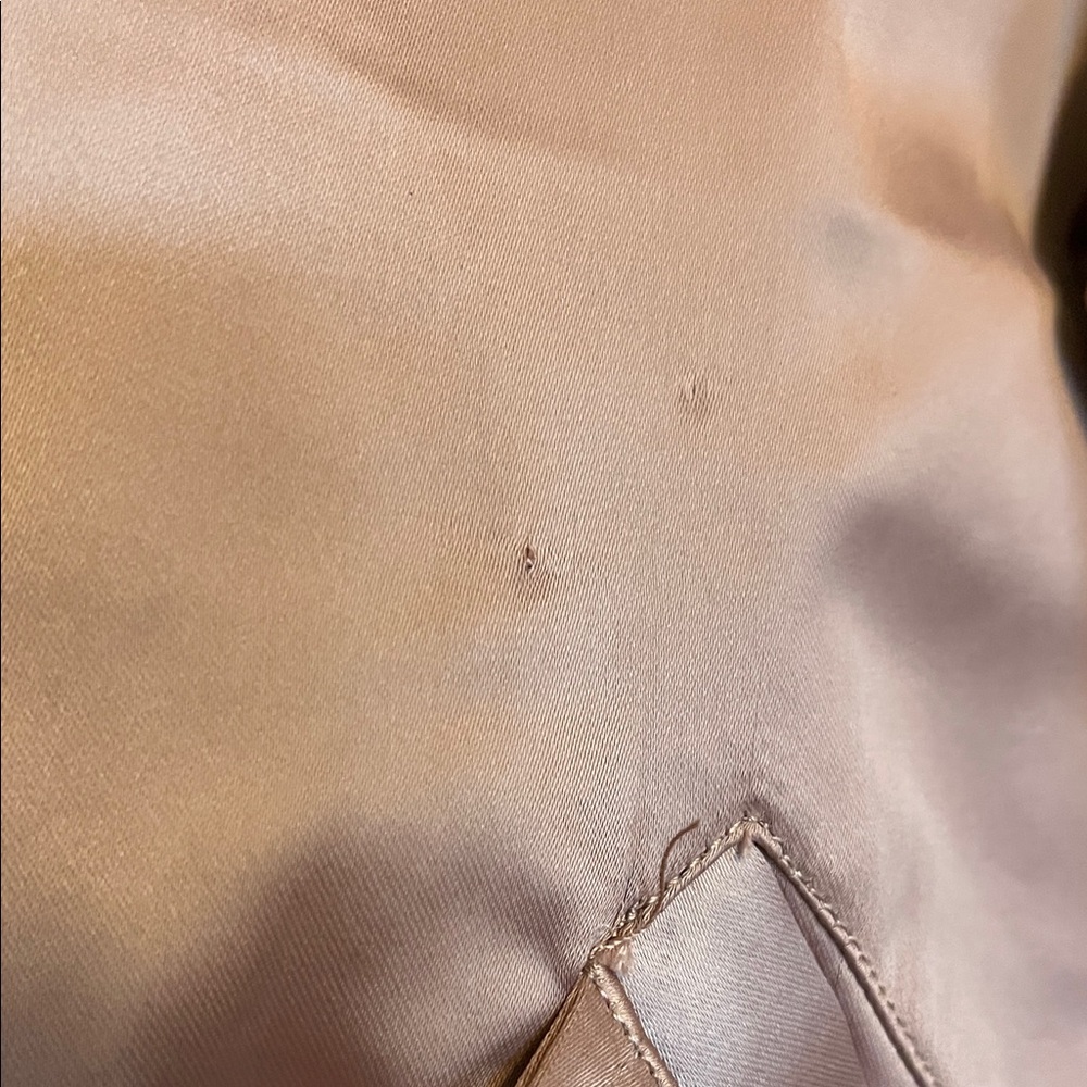 Satiny Dusty Pink Bomber Jacket - Picture 8 of 11